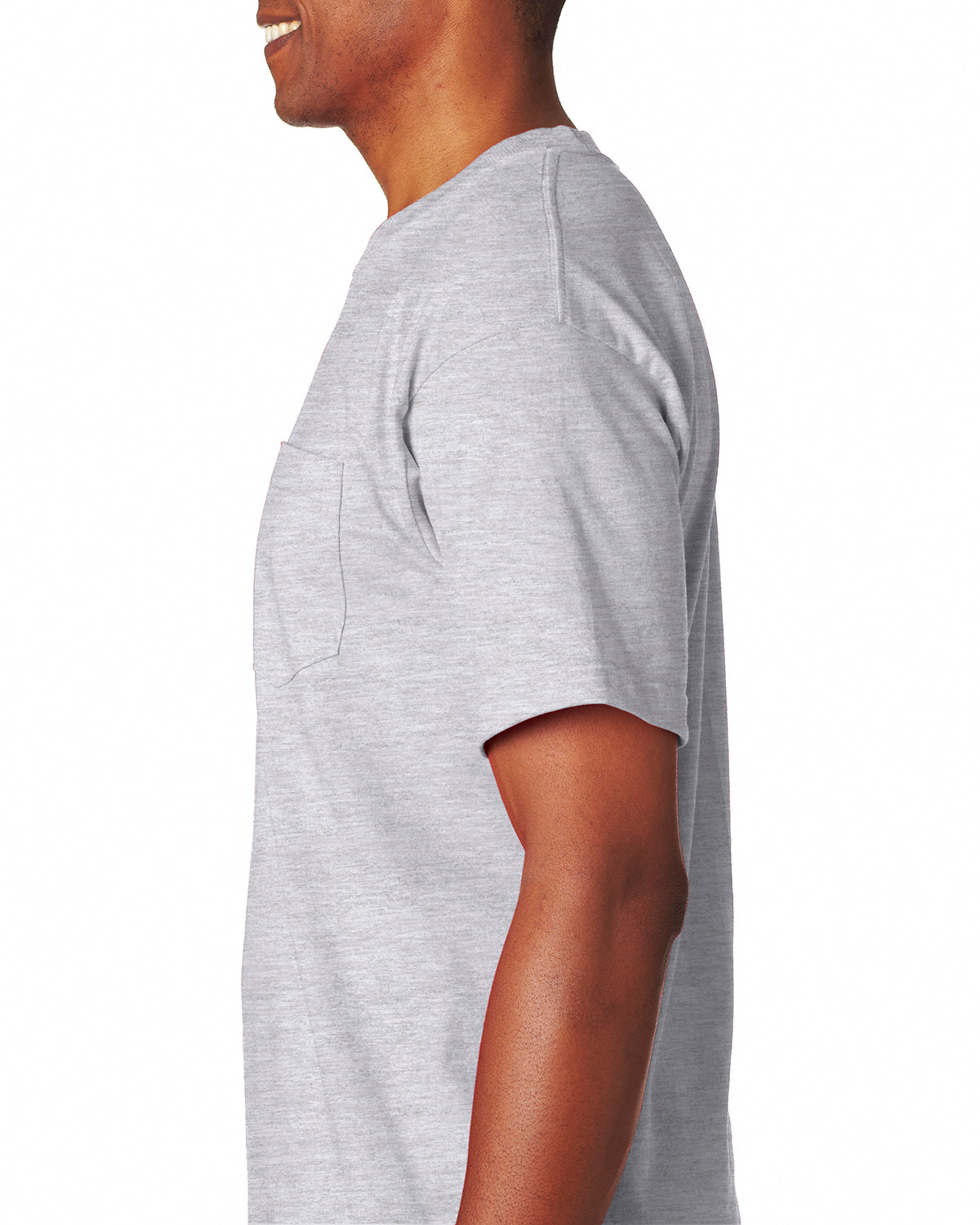 Unisex 100% Cotton Pocket T-Shirt - Ash
