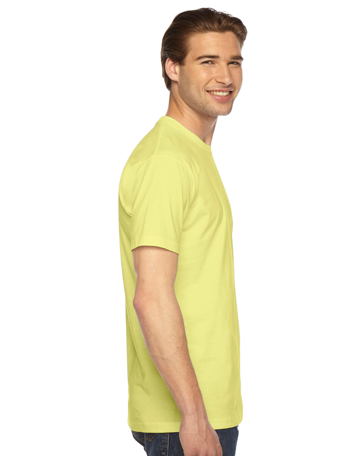 Unisex Fine Jersey Short-Sleeve T-Shirt - Lemon