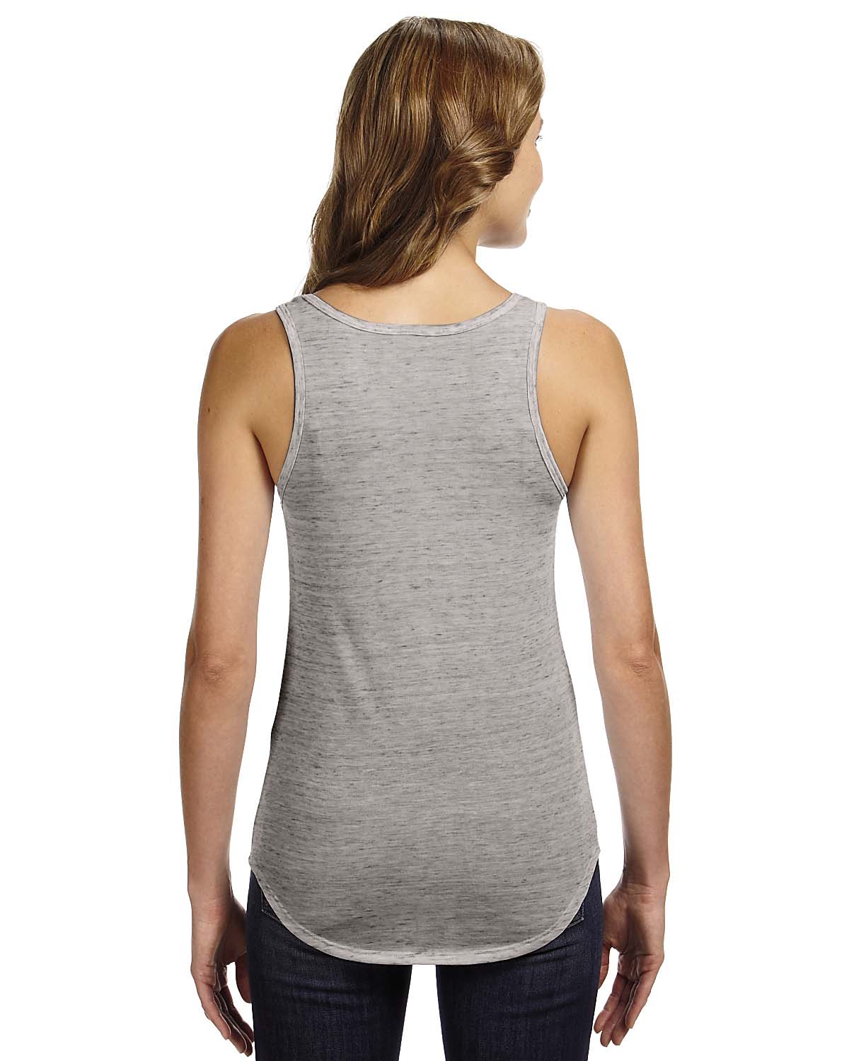 Women's Flowy V-Neck Tank - White Marble
