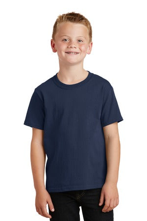 Youth Core Cotton Tee - Navy