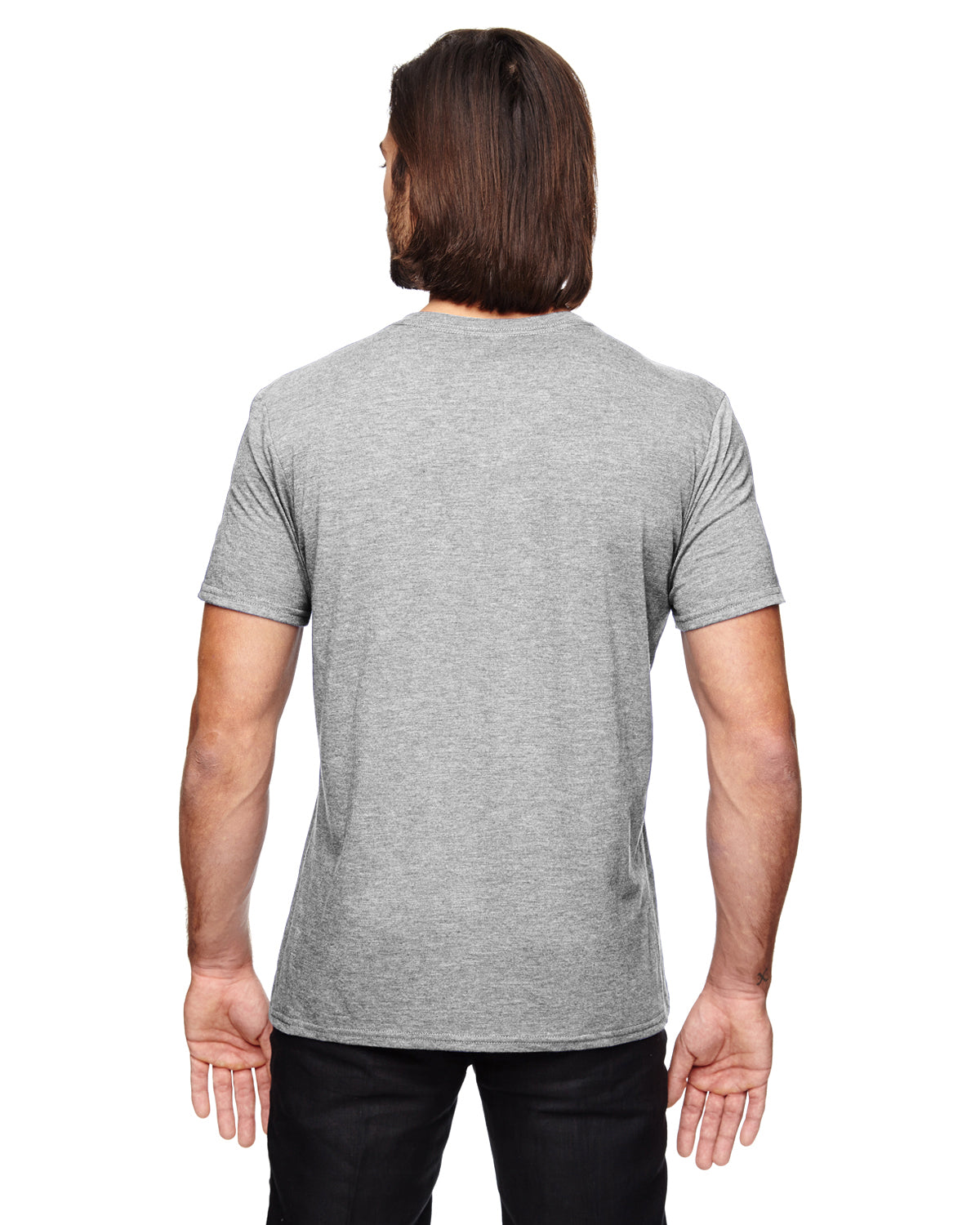 Unisex Triblend V-Neck T-Shirt - Heather Gray