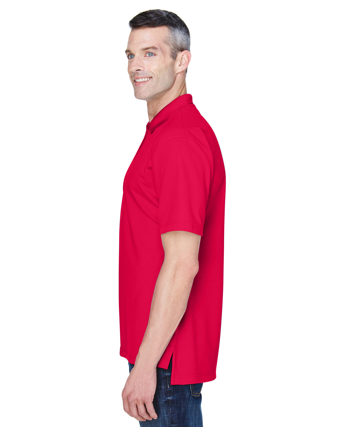Men's Cool & Dry Stain-Release Performance Polo - Red