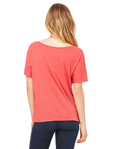 Women's Slouchy T-Shirt - Red Triblend