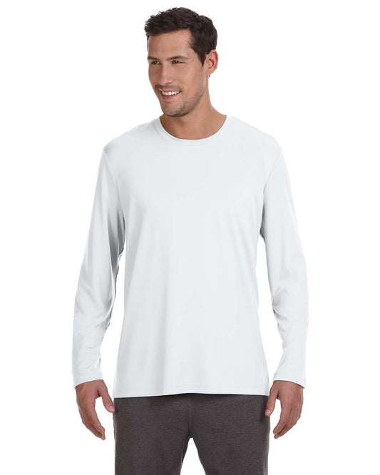 Unisex Performance Long-Sleeve T-Shirt - White