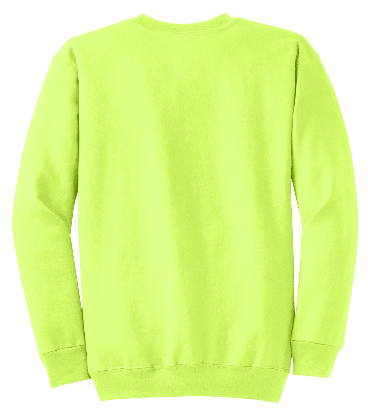 Unisex Core Fleece Crewneck Sweatshirt - Neon Yellow