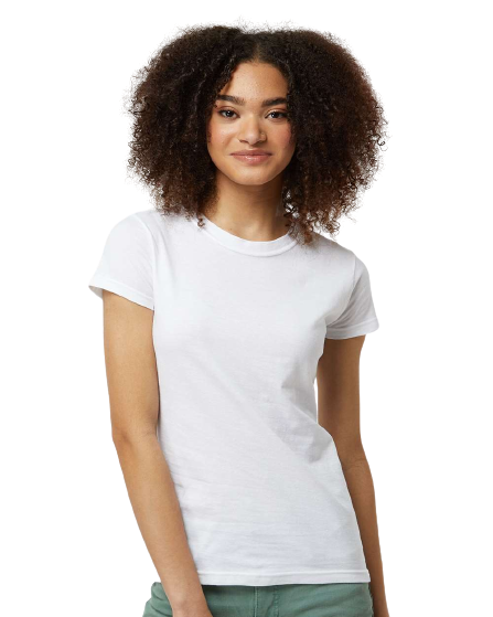 Women's Slim Fit Fine Jersey Tee - White