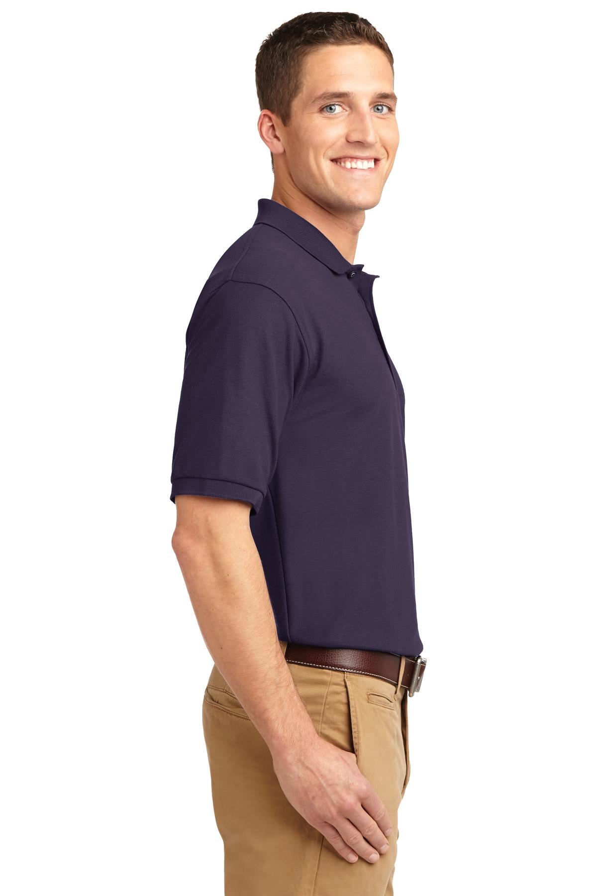 Unisex Silk Touch Polo - Eggplant