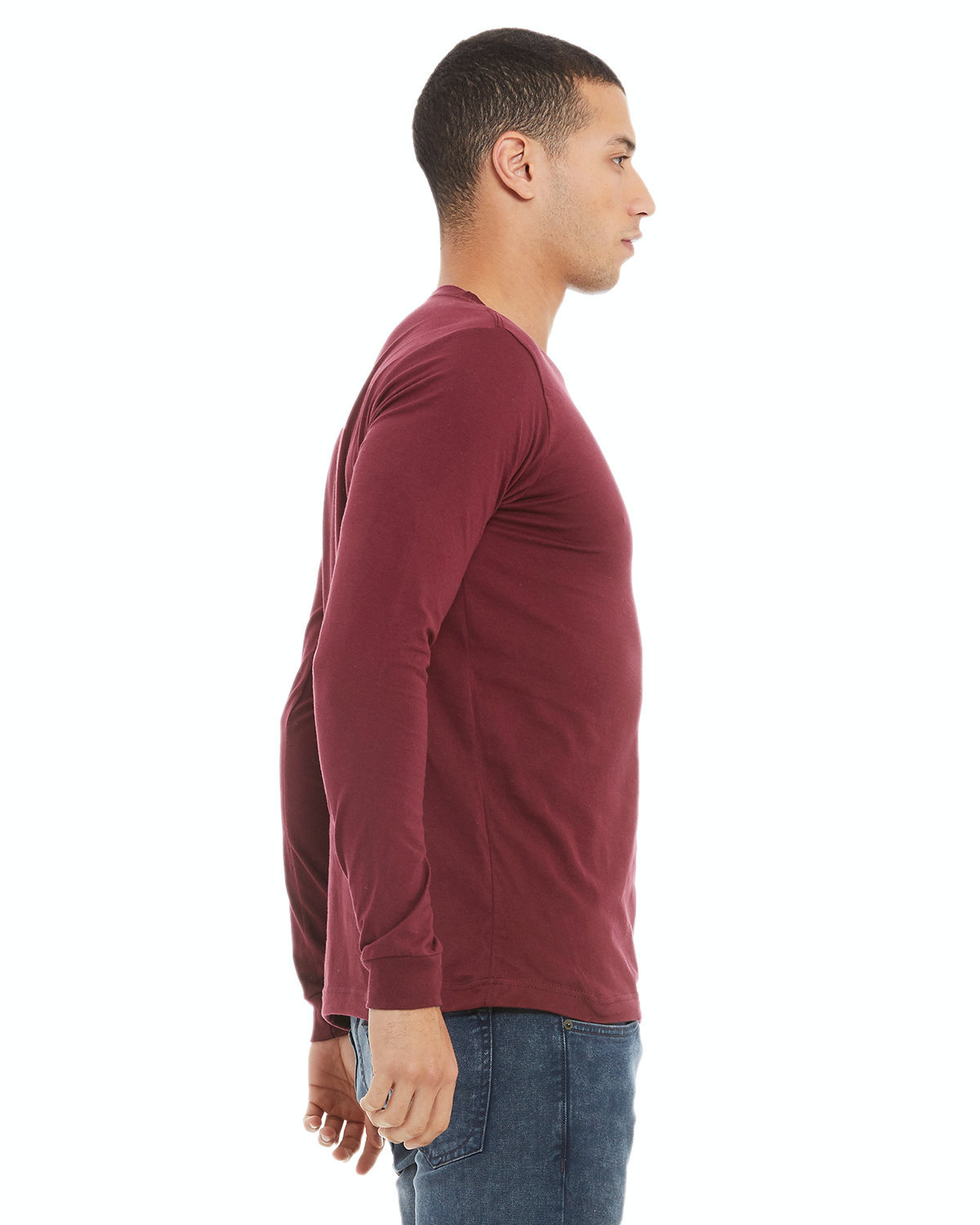 Unisex Jersey Long-Sleeve T-Shirt - Maroon Triblend