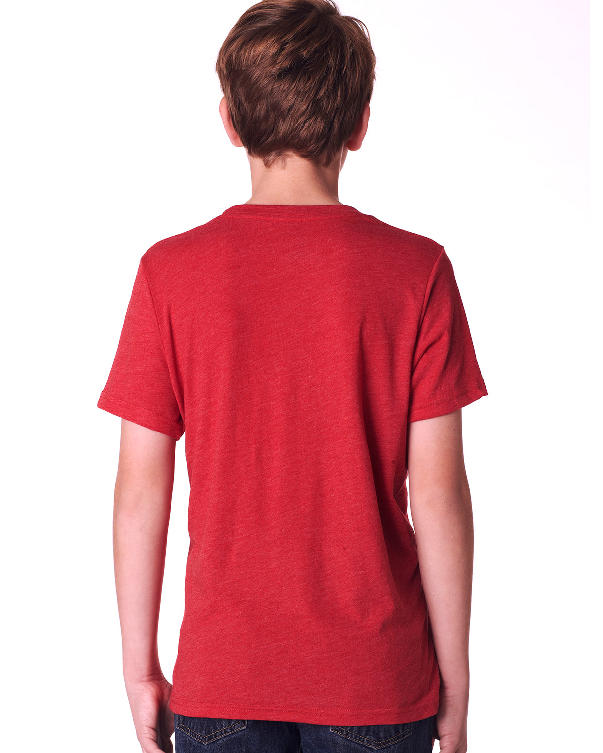 Youth Triblend Crew - Vintage Red