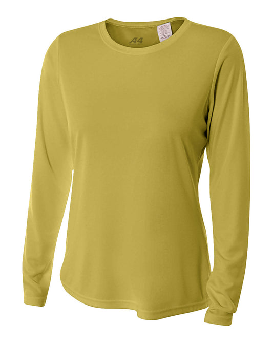 Women's Long Sleeve Cooling Performance Crew Shirt - Vegasgold2011
