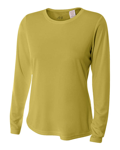 Women's Long Sleeve Cooling Performance Crew Shirt - Vegasgold2011