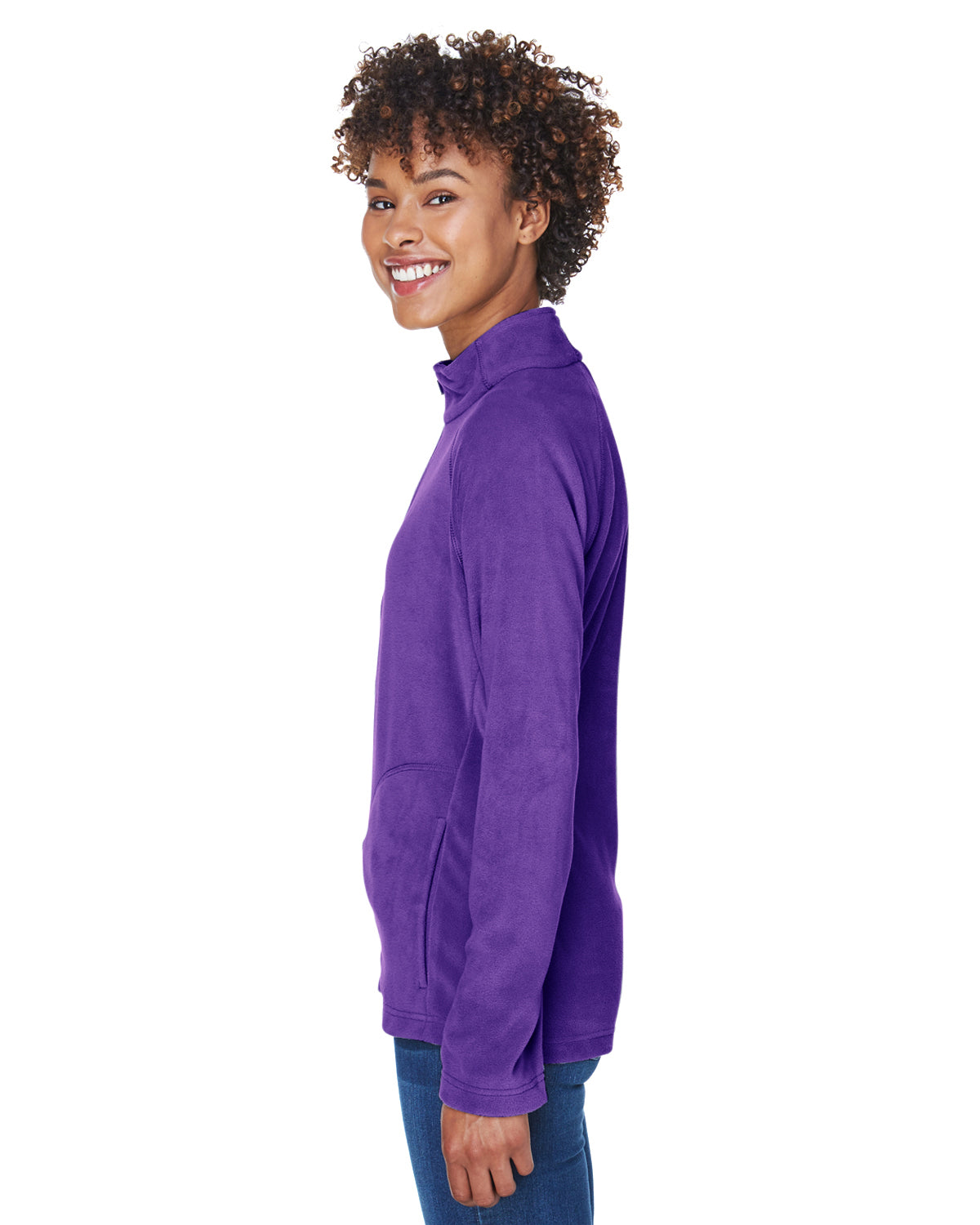 Women's Campus Microfleece Jacket - Sport Purple
