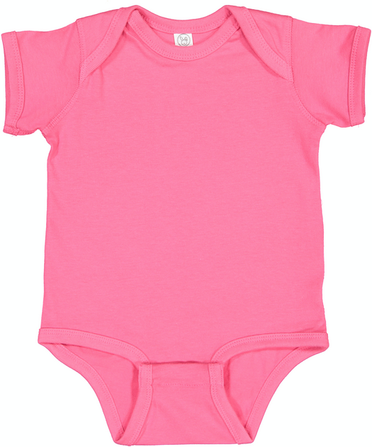 Infant Fine Jersey Bodysuit - Hot Pink