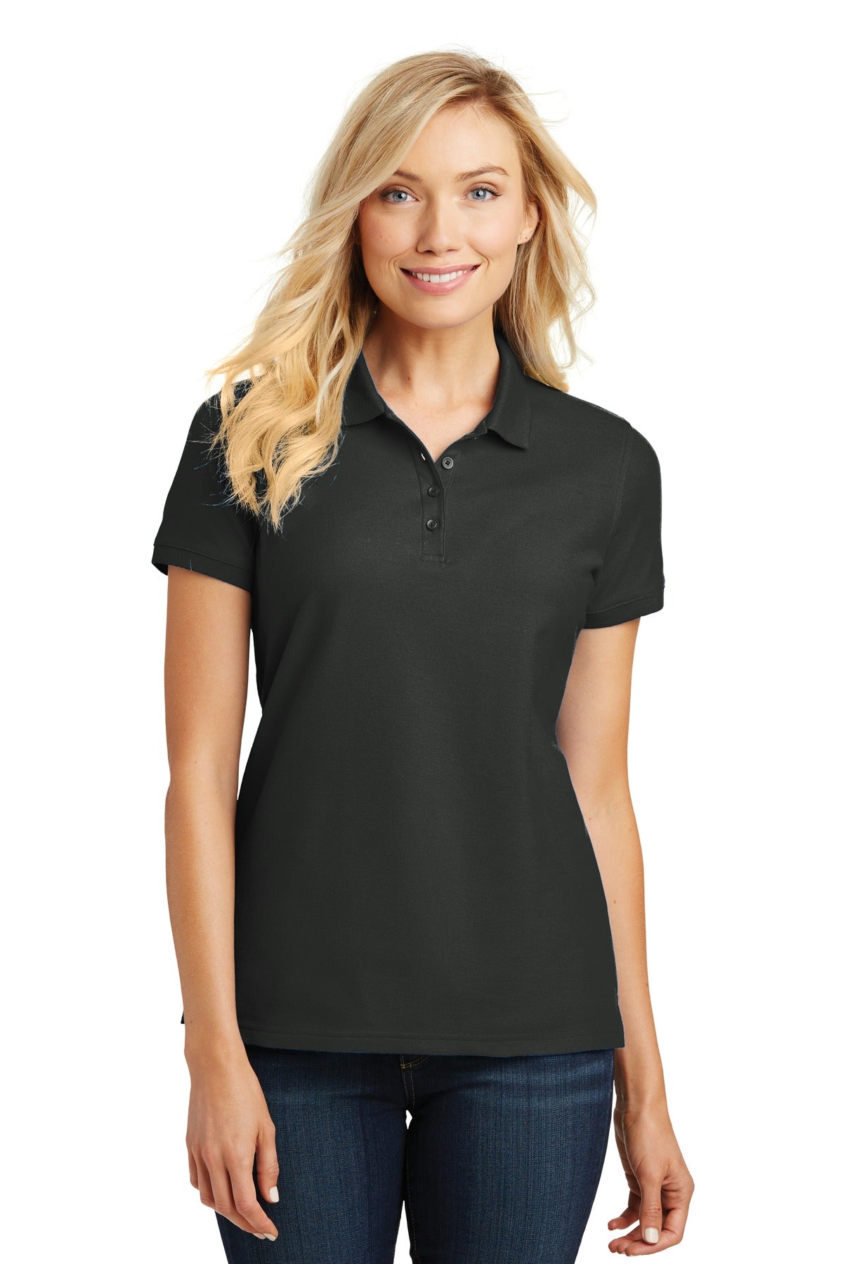 Women's Core Classic Pique Polo - Deep Black