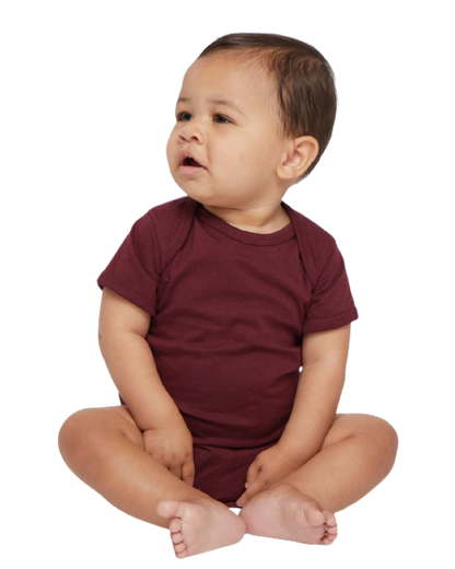 Infant Fine Jersey Bodysuit - Maroon