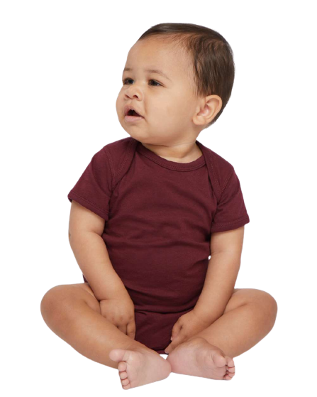 Infant Fine Jersey Bodysuit - Maroon