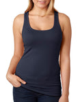 Women's Spandex Jersey Racerback Tank - Midnight Navy