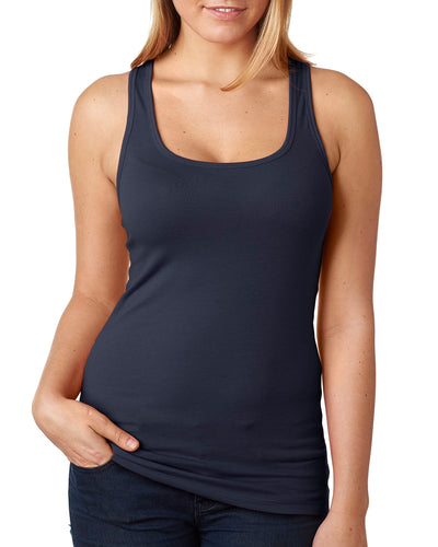 Women's Spandex Jersey Racerback Tank - Midnight Navy