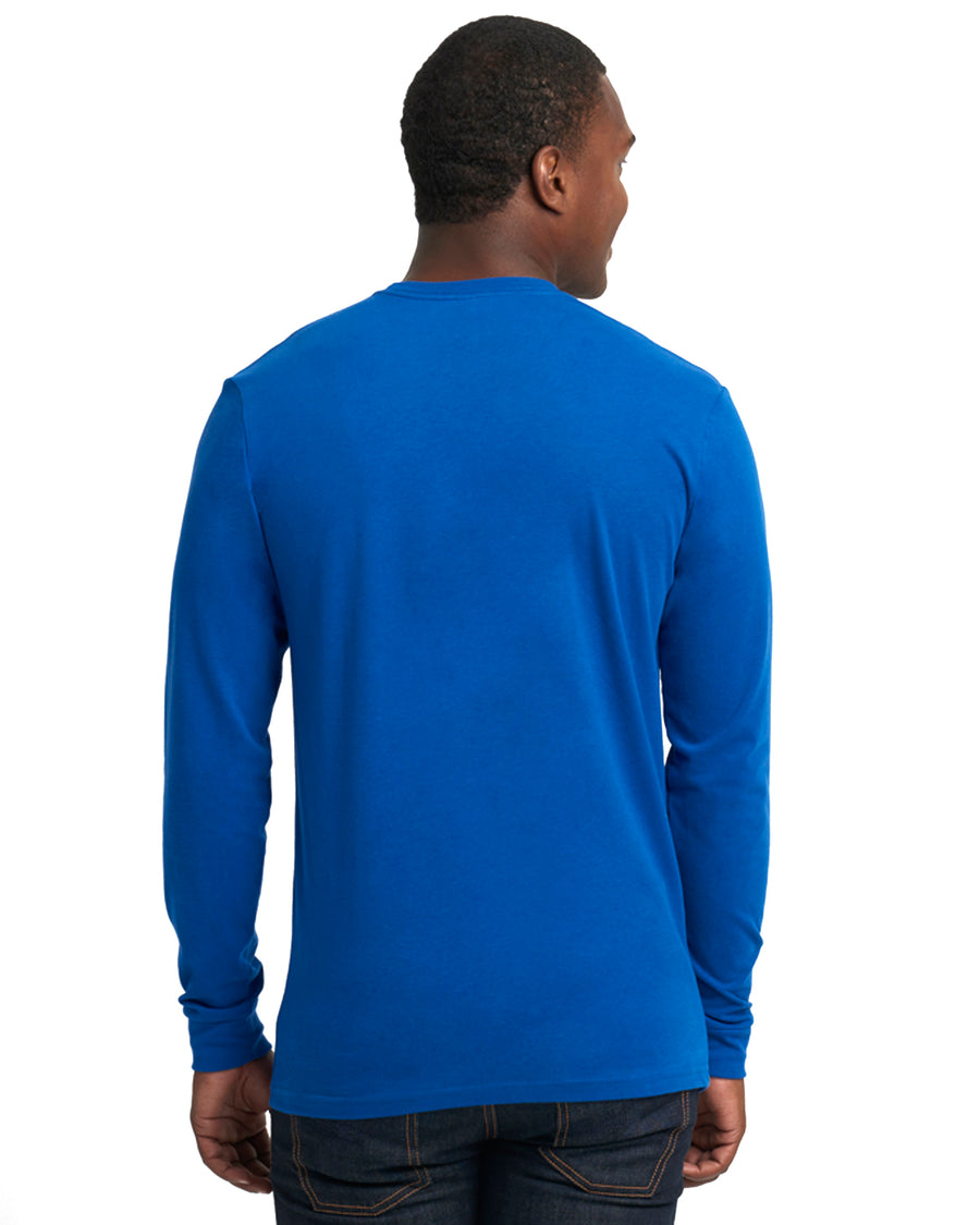 Unisex Sueded Long-Sleeve Crew - Royal