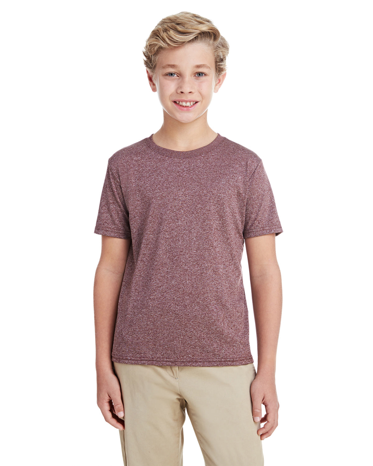 Youth Performance® Youth Core T-Shirt - Heather Sport Dark Maroon