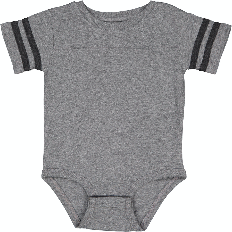 Infant Football Bodysuit - Gran Heather / Vintage Smoke
