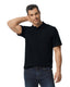 Gildan G648 - Softstyle Unisex Pique Polo - Black