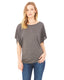 Bella + Canvas 8821 - Women's Flowy Draped Sleeve Dolman T-Shirt - Heather Dark Gray