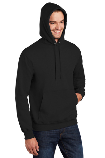 Unisex Essential Fleece Pullover Hoodie - Jet Black