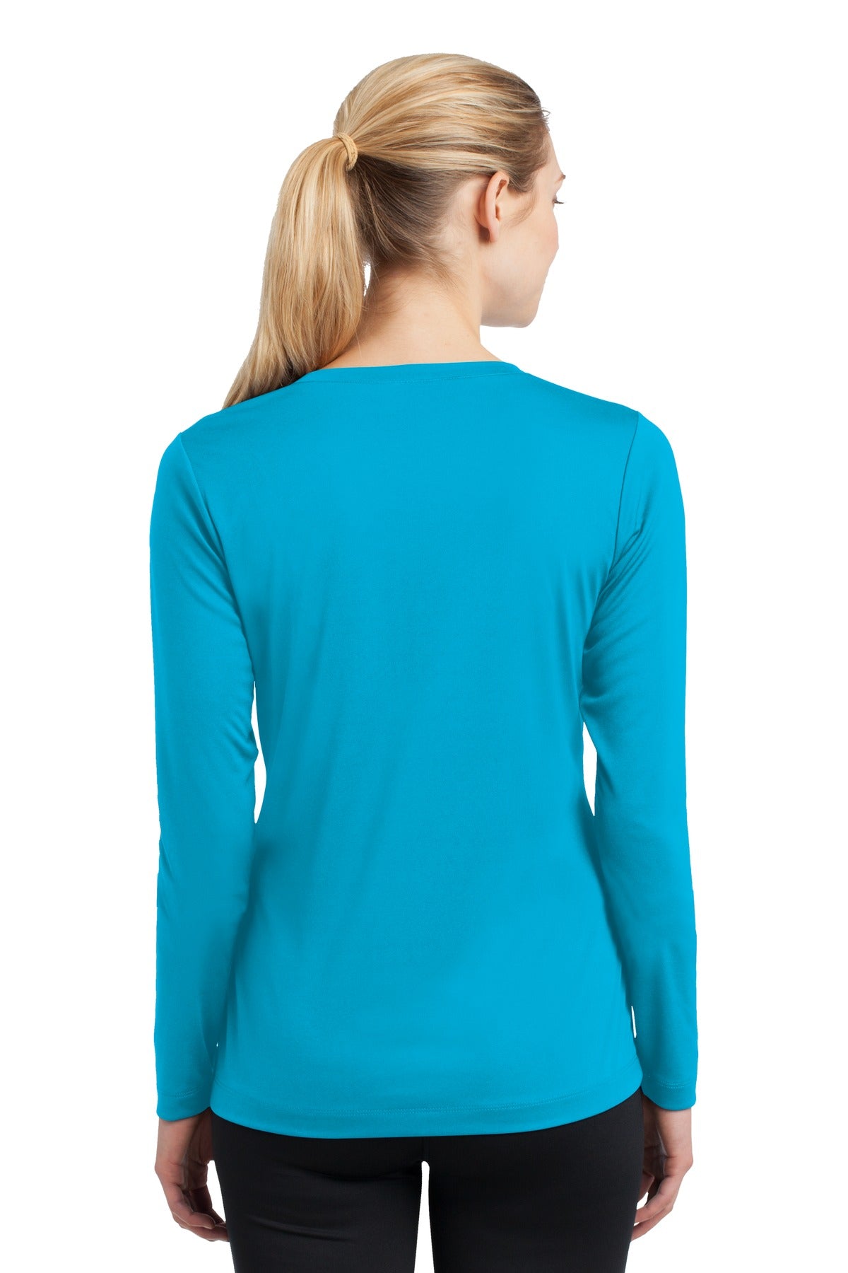 Women's Long Sleeve PosiCharge Competitor V-Neck Tee - Atomic Blue