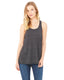 Bella + Canvas B8800 - Women's Flowy Racerback Tank - Charcoal Black Slub