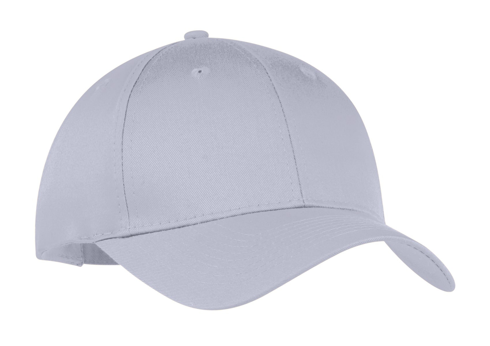 Six-Panel Twill Cap - Silver
