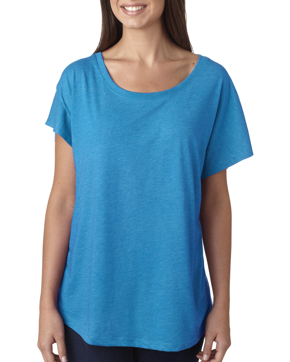 Women's Triblend Dolman - Vintage Turquoise