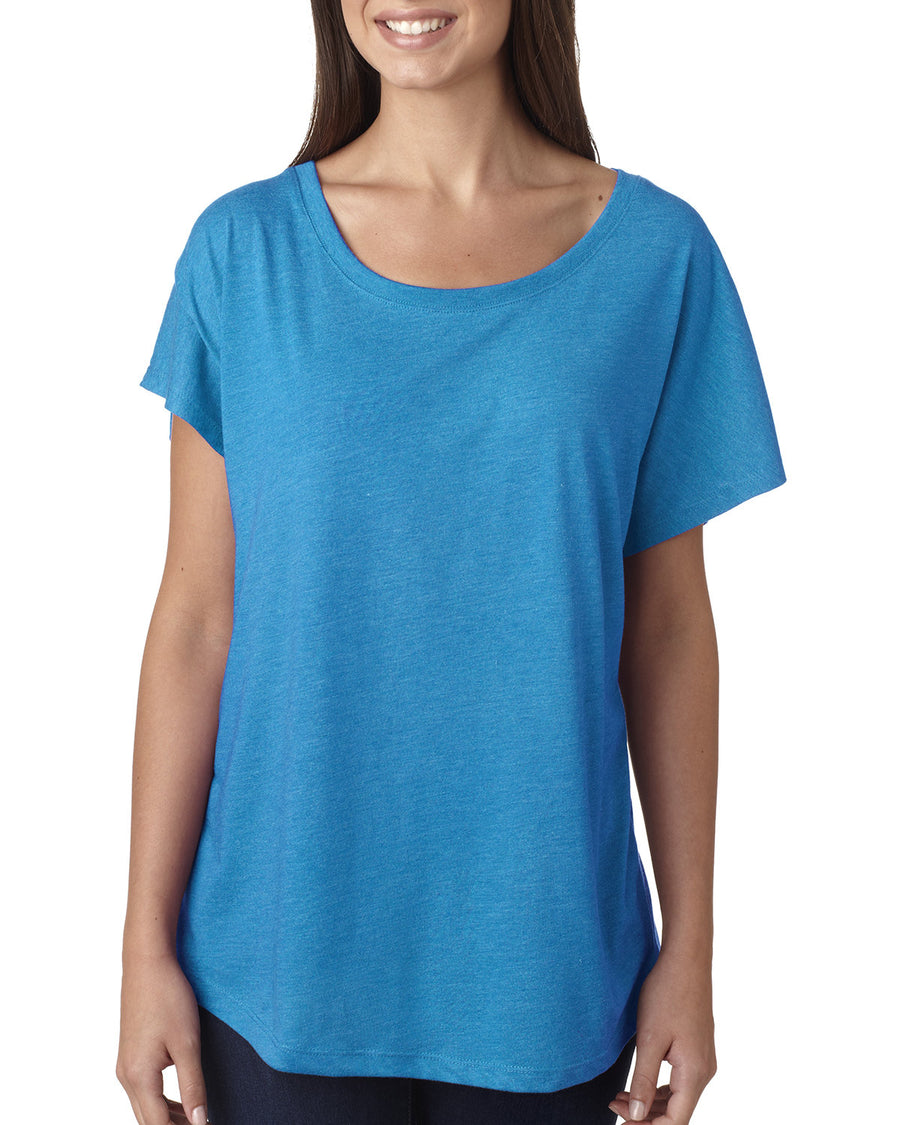 Women's Triblend Dolman - Vintage Turquoise