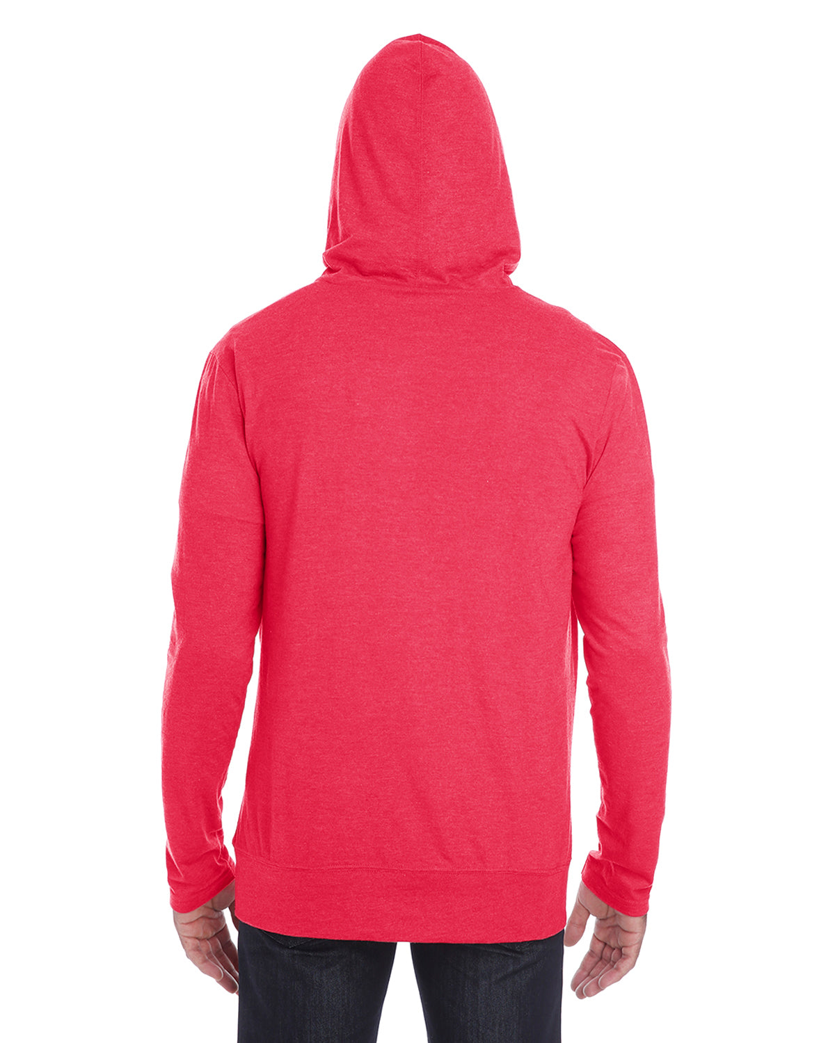 Unisex Triblend Full-Zip Jacket - Heather Red