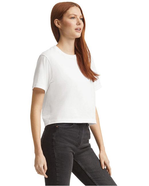Women's Fine Jersey Boxy T-Shirt - White