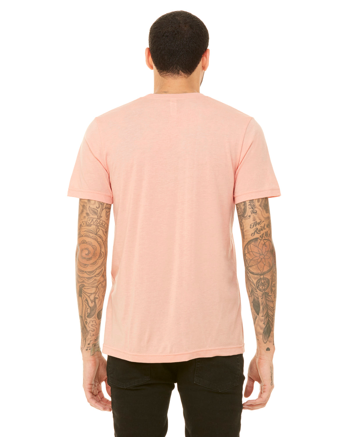 Unisex Heather CVC T-Shirt - Heather Peach