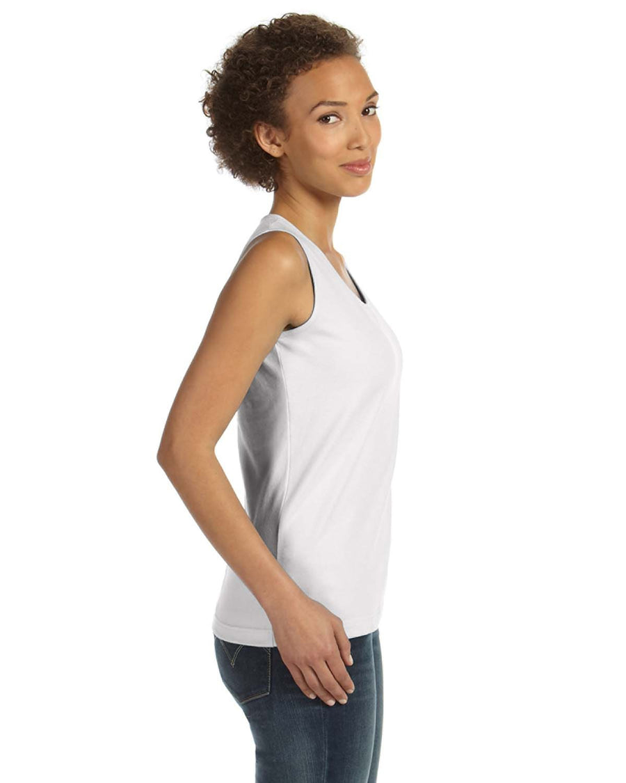 Women's Premium Jersey Tank - White