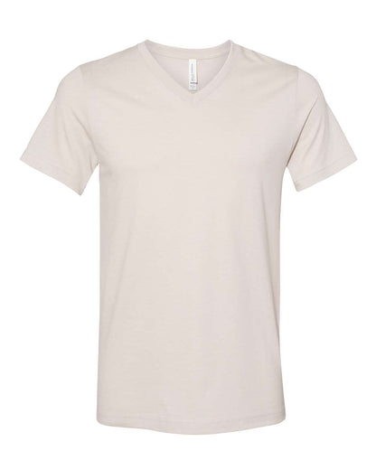 Unisex Jersey Short-Sleeve V-Neck T-Shirt - Heather Dust
