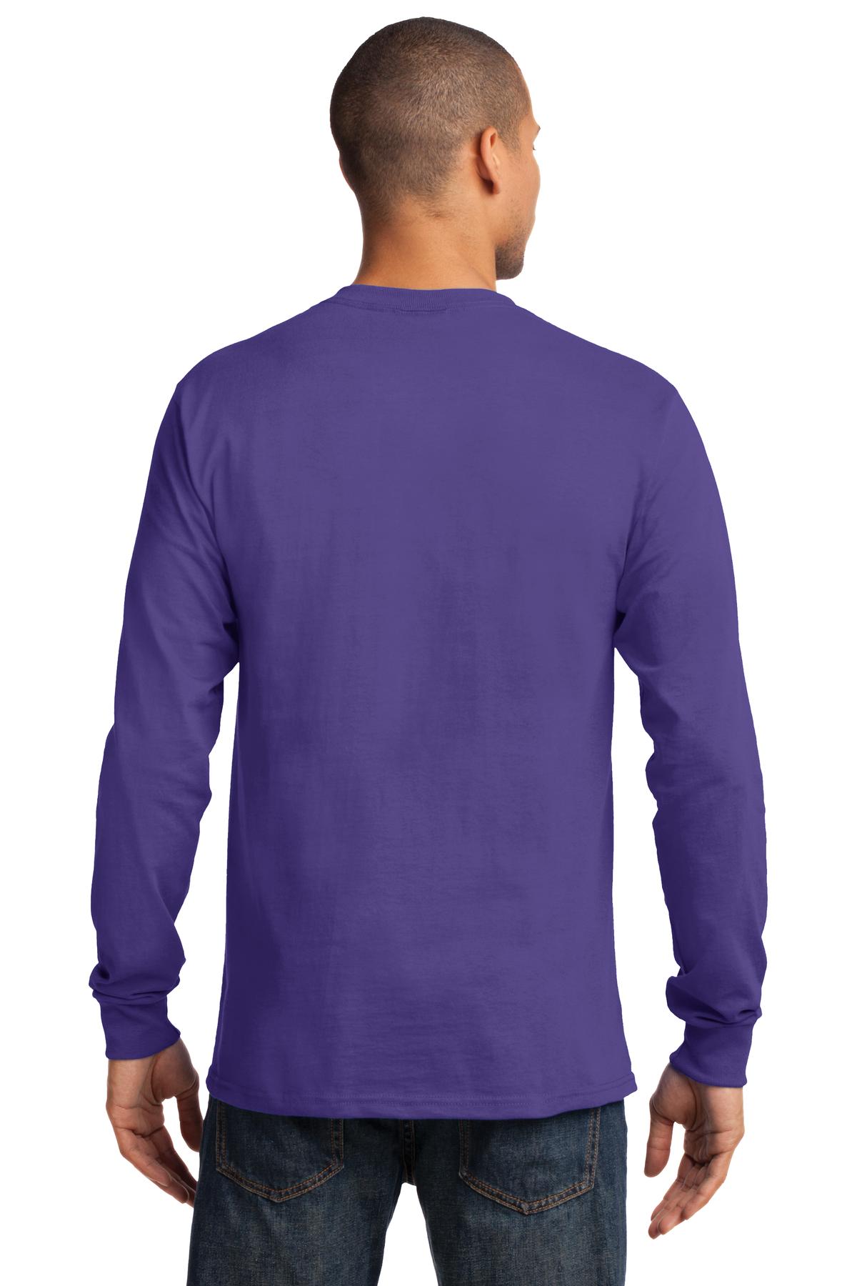 Unisex Long Sleeve Essential Tee - Purple