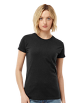 Women's Slim Fit Fine Jersey Tee - Black