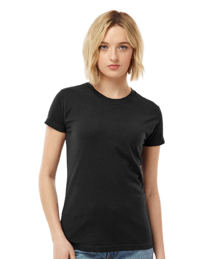 Women's Slim Fit Fine Jersey Tee - Black