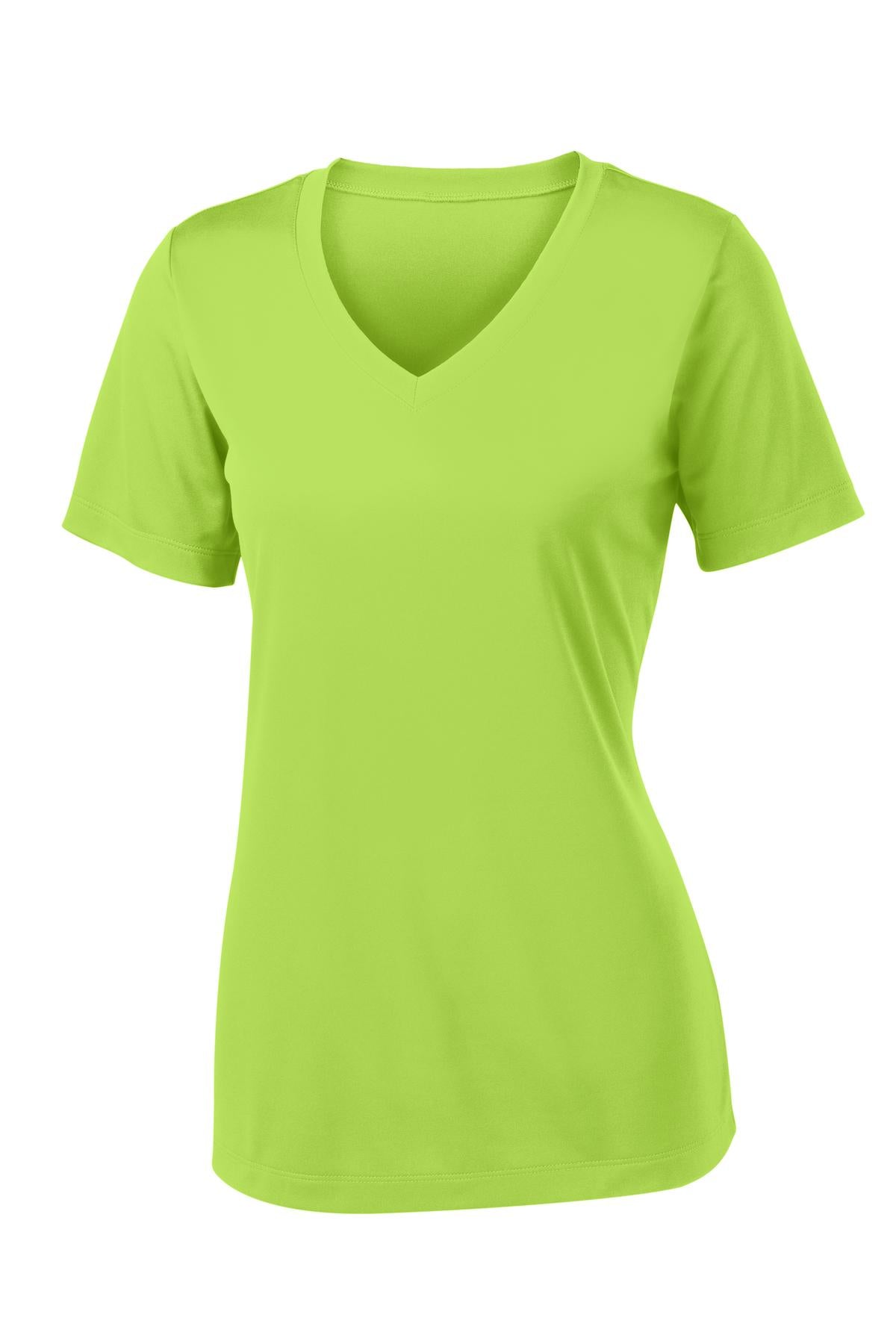 Women's PosiCharge Competitor V-Neck Tee - Lime Shock