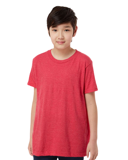 Youth Fine Jersey T-Shirt - Heather Red
