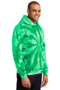 Unisex Tie-Dye Pullover Hoodie - Kelly