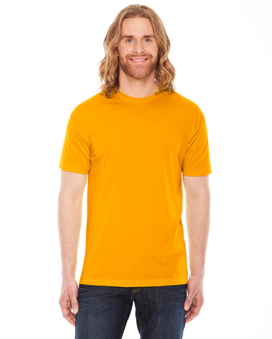 Unisex Poly-Cotton Short-Sleeve Crewneck - Gold