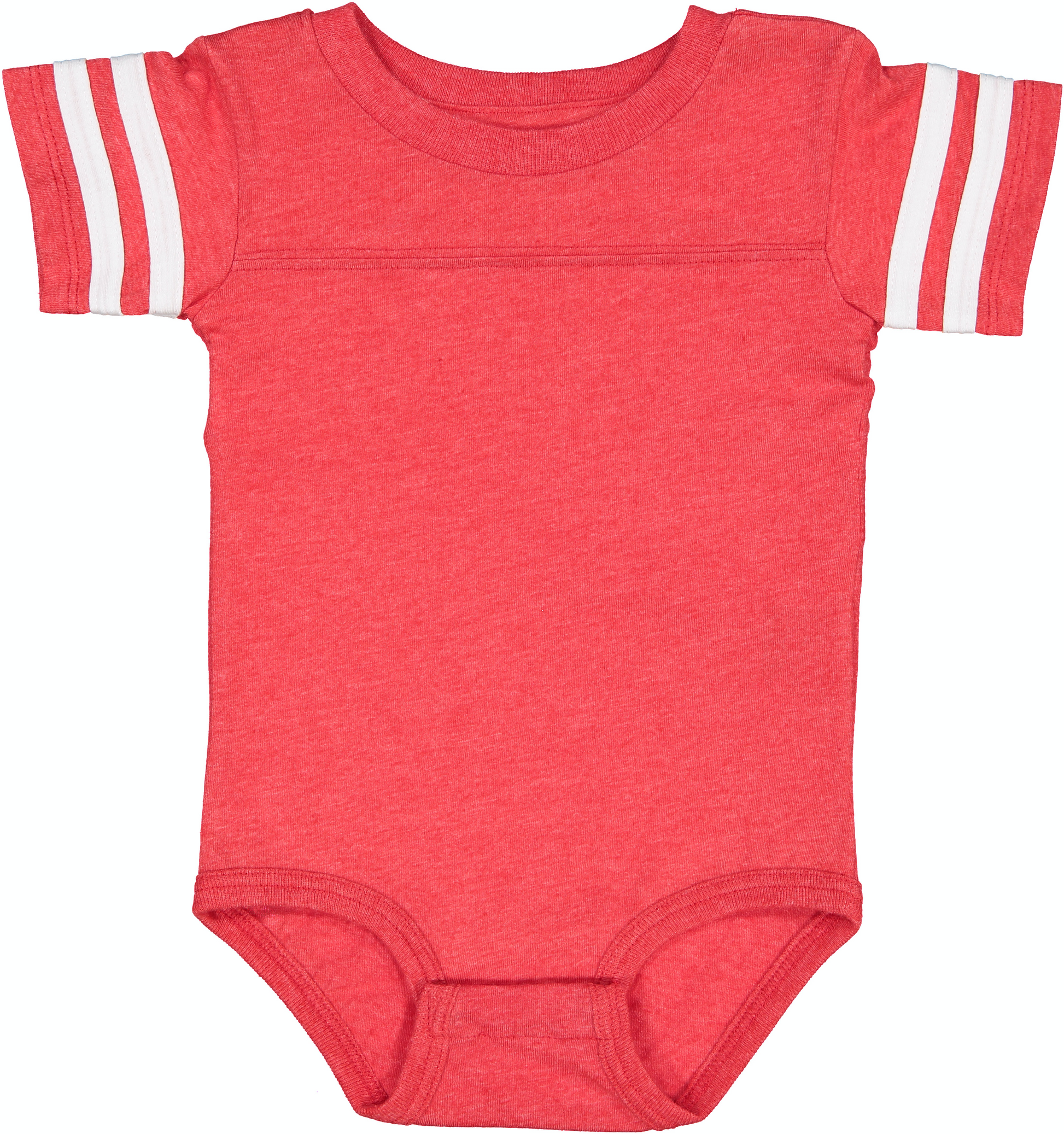 Infant Football Bodysuit - Vintage Red / Blend White