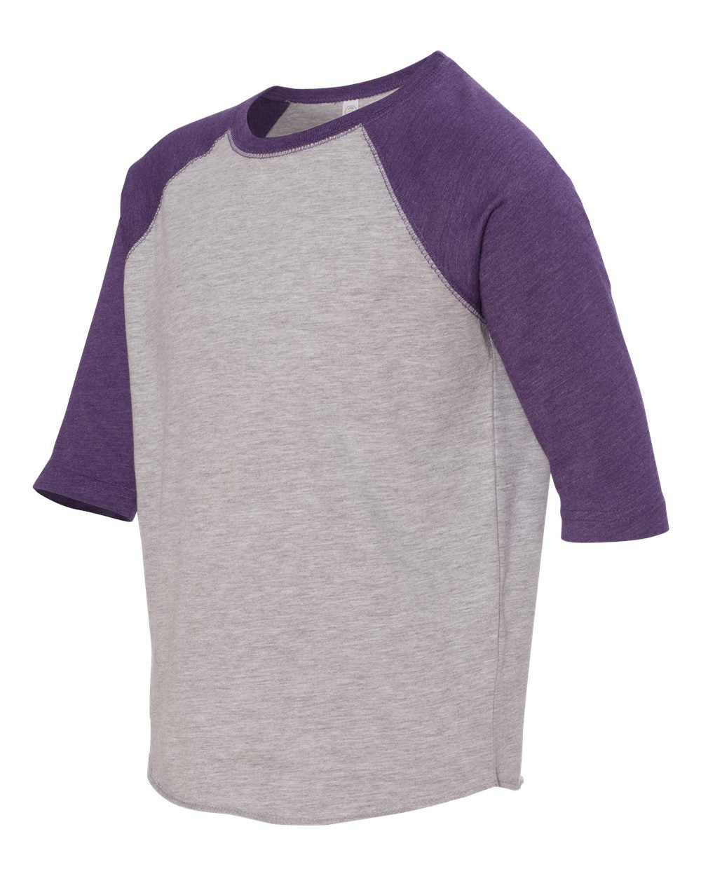 Toddler Baseball T-Shirt - Vintage Heather / Vintage Purple