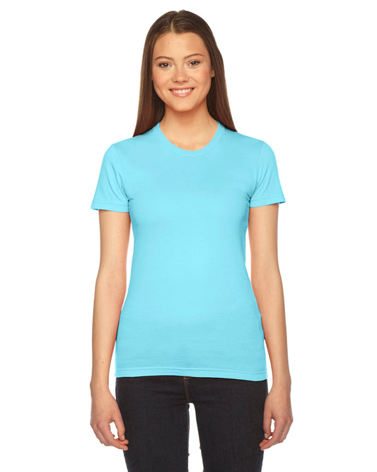 Women's Fine Jersey Short-Sleeve T-Shirt - Aqua