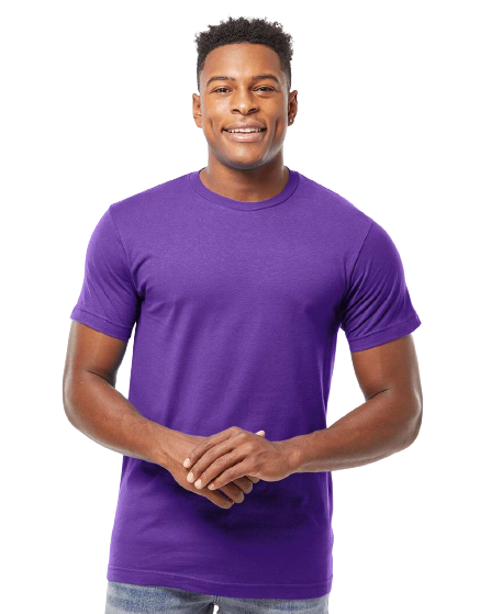 Unisex Fine Jersey Tee - Purple