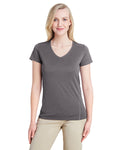 Women's Performance® Women's V-Neck Tech T-Shirt - Marbled Charcoal
